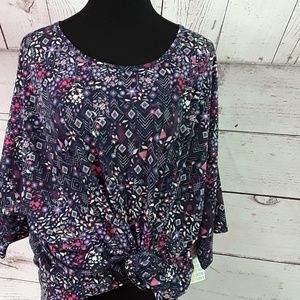 Lularoe Irma 3xl Shirt LLR Cute NWT Floral Flowers